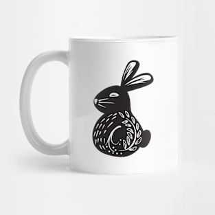 Black & White Bunny Mug